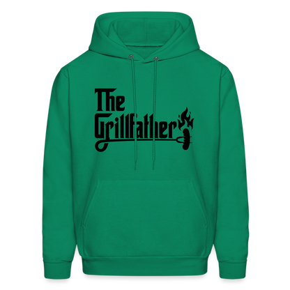 The Grillfather Hoodie (BBQ Grilling Dad) - kelly green