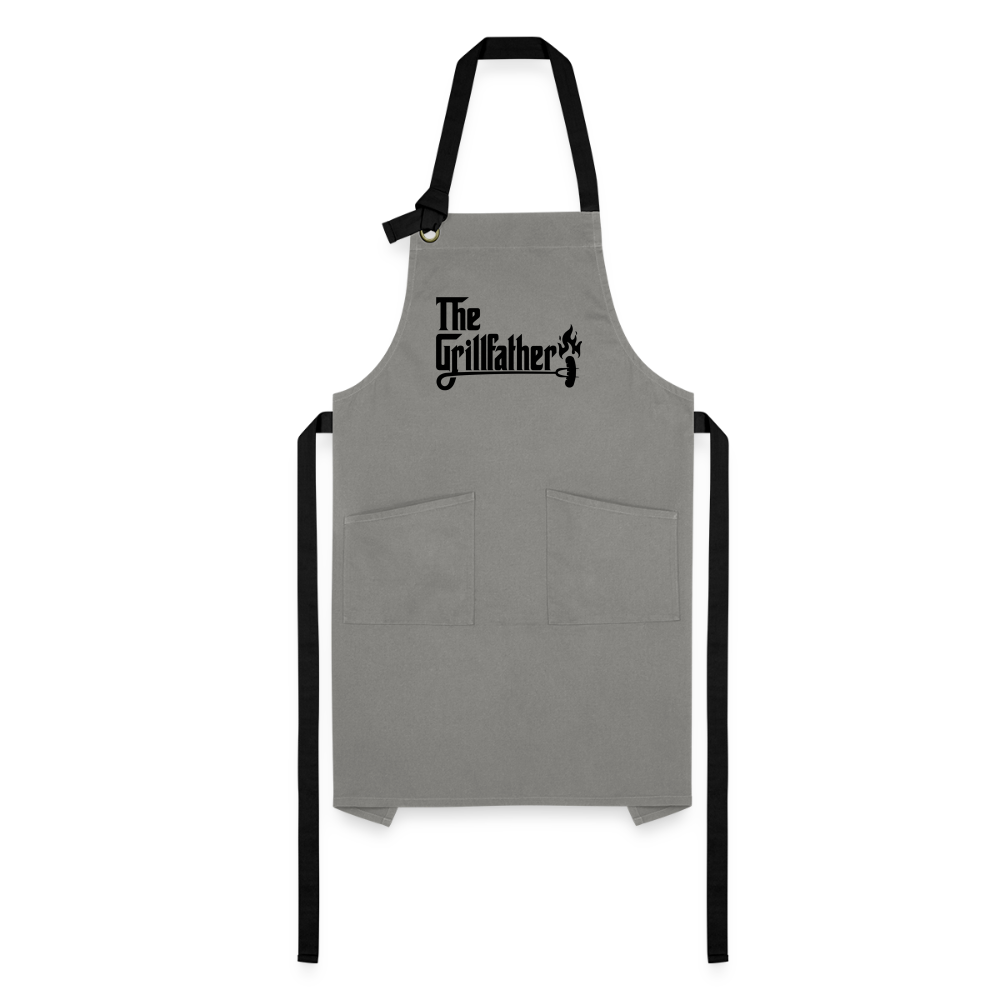 The Grillfather Artisan Apron (BBQ Grilling Dad) - gray/black