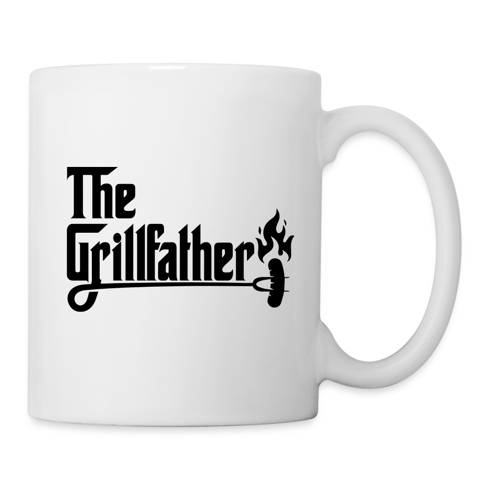 The Grillfather Coffee Mug (BBQ Grilling Dad) - white