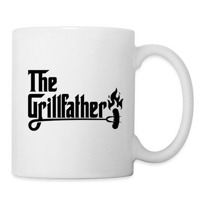 The Grillfather Coffee Mug (BBQ Grilling Dad) - white