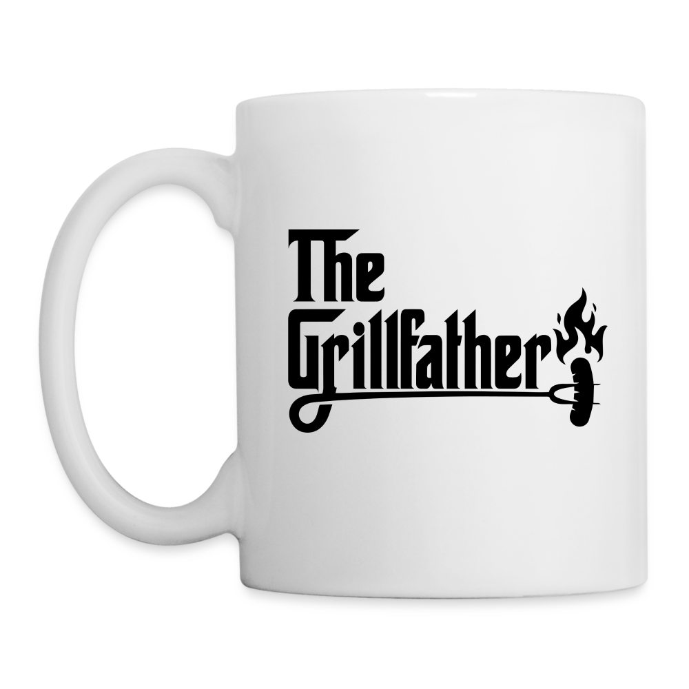 The Grillfather Coffee Mug (BBQ Grilling Dad) - white