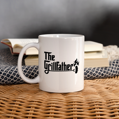 The Grillfather Coffee Mug (BBQ Grilling Dad) - white