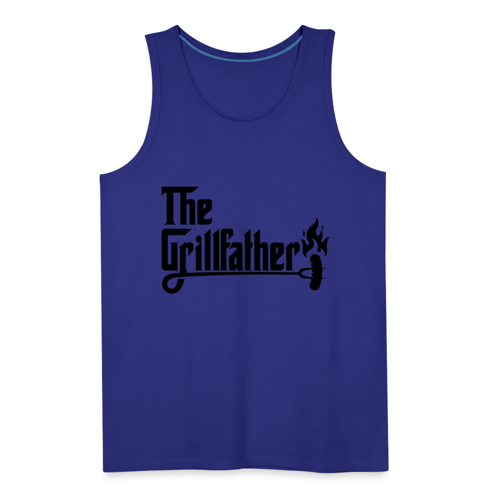 The Grillfather Men’s Premium Tank Top (BBQ Grilling Dad) - royal blue