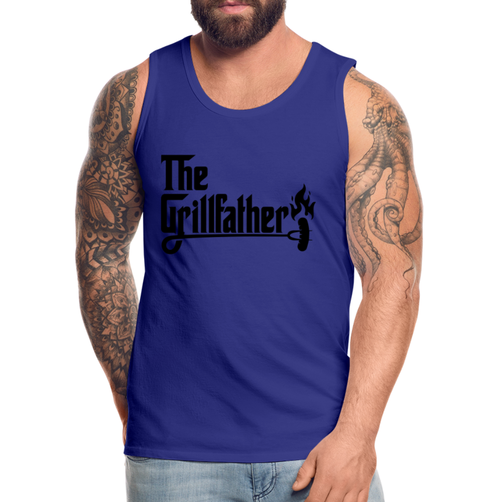 The Grillfather Men’s Premium Tank Top (BBQ Grilling Dad) - royal blue