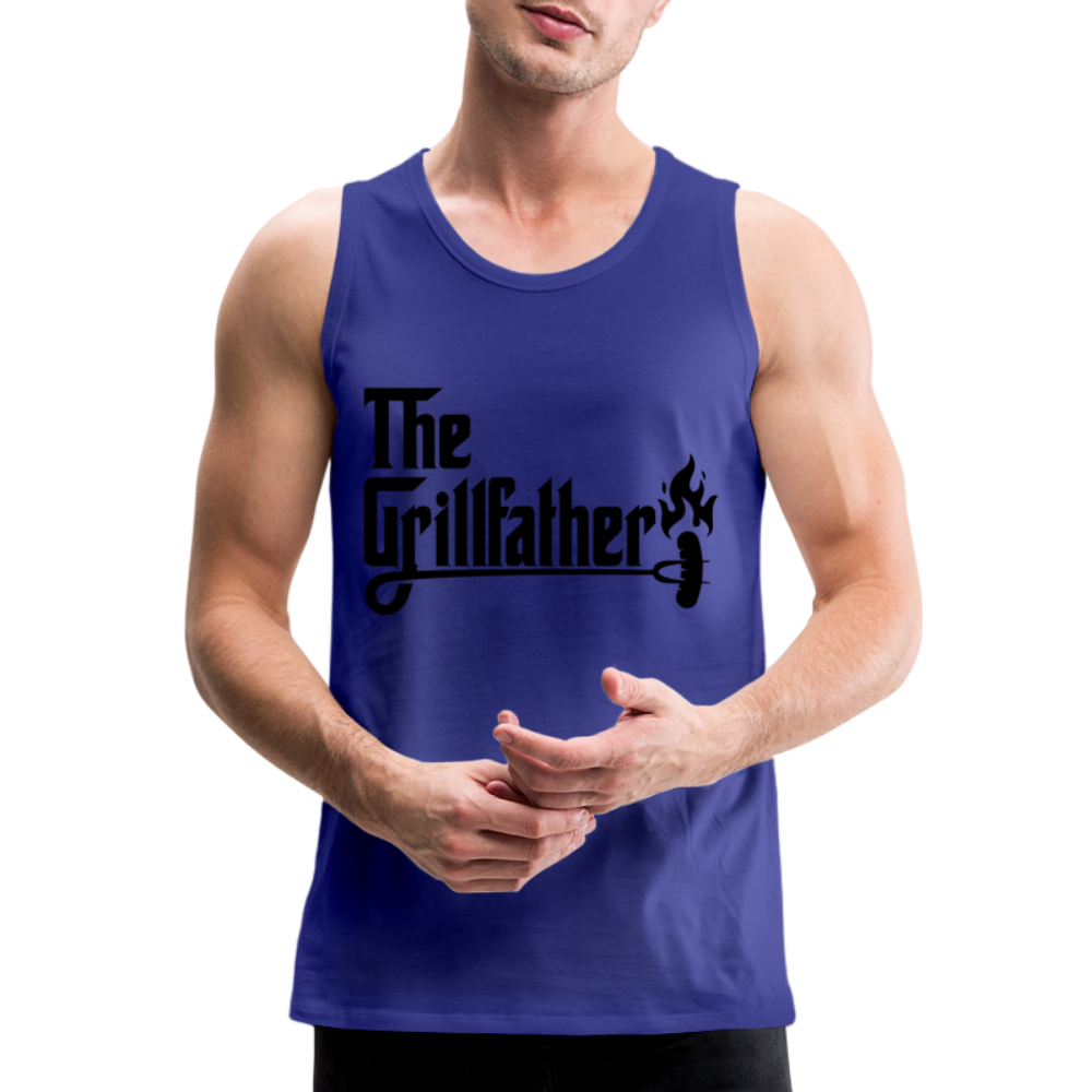 The Grillfather Men’s Premium Tank Top (BBQ Grilling Dad) - royal blue