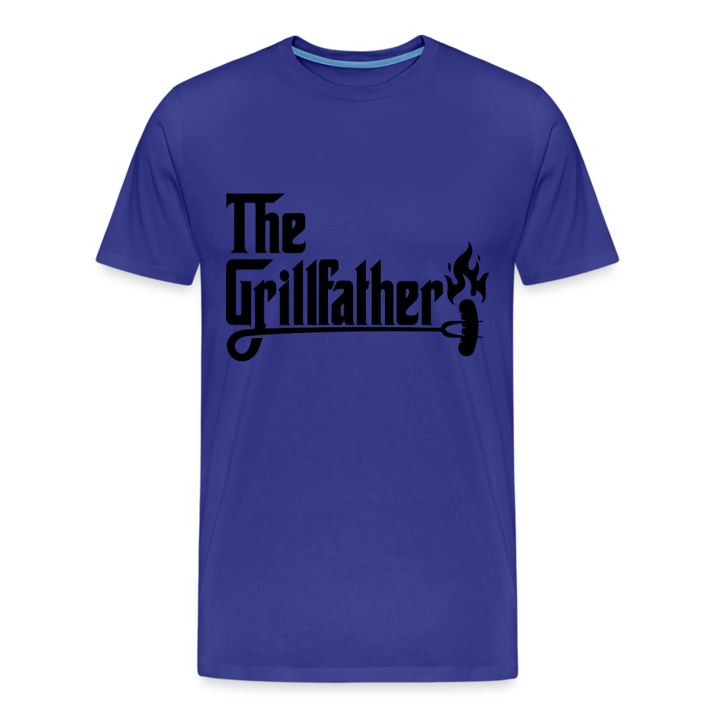 The Grillfather Men's Premium T-Shirt (BBQ Grilling Dad) - royal blue