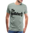 The Grillfather Men's Premium T-Shirt (BBQ Grilling Dad)
