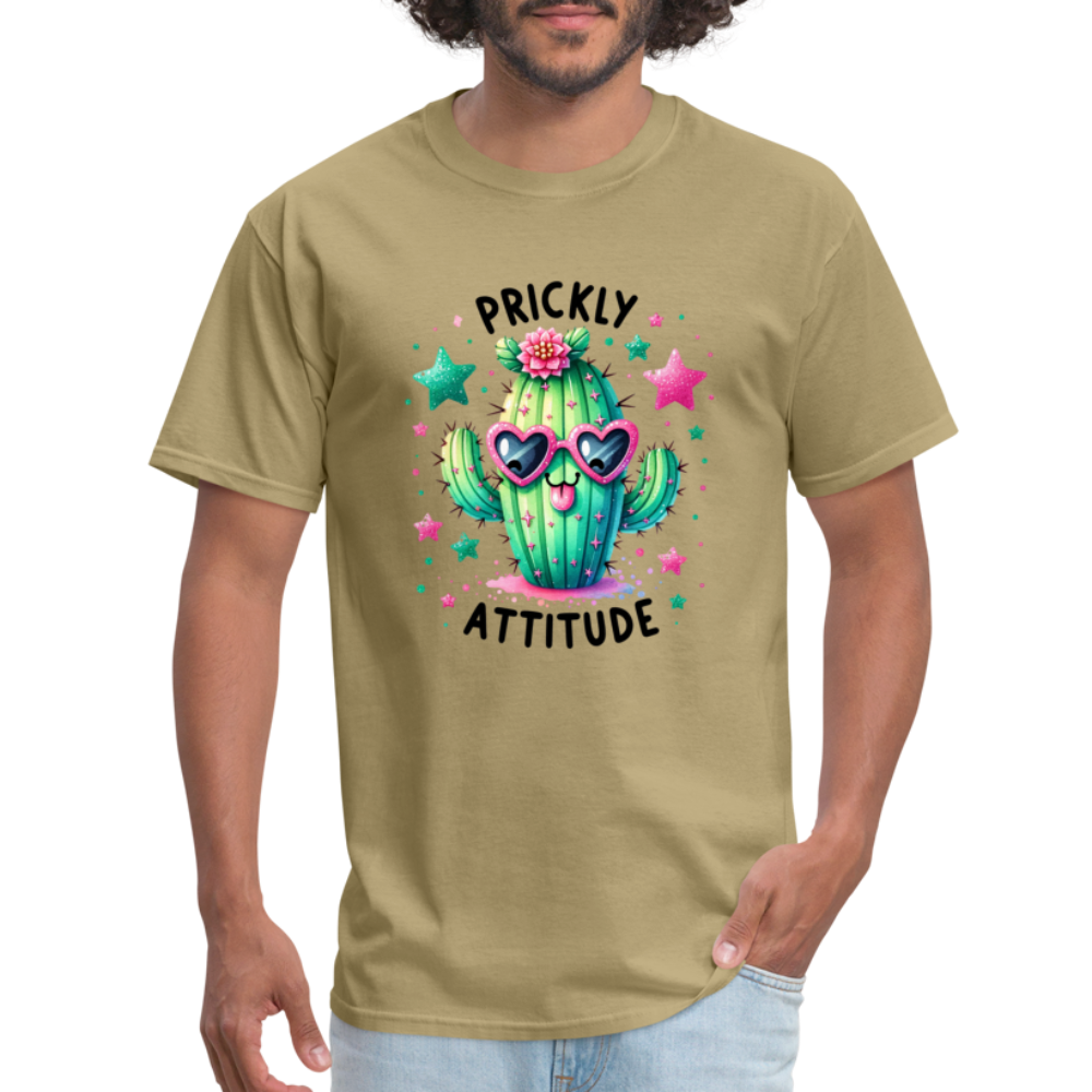 Prickly Attitude T-Shirt (Cactus) - khaki