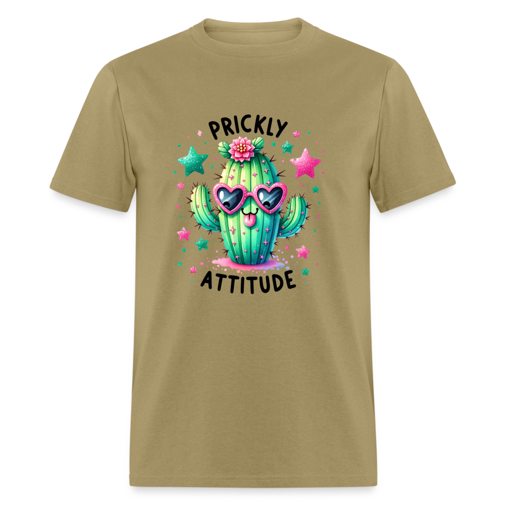 Prickly Attitude T-Shirt (Cactus) - khaki