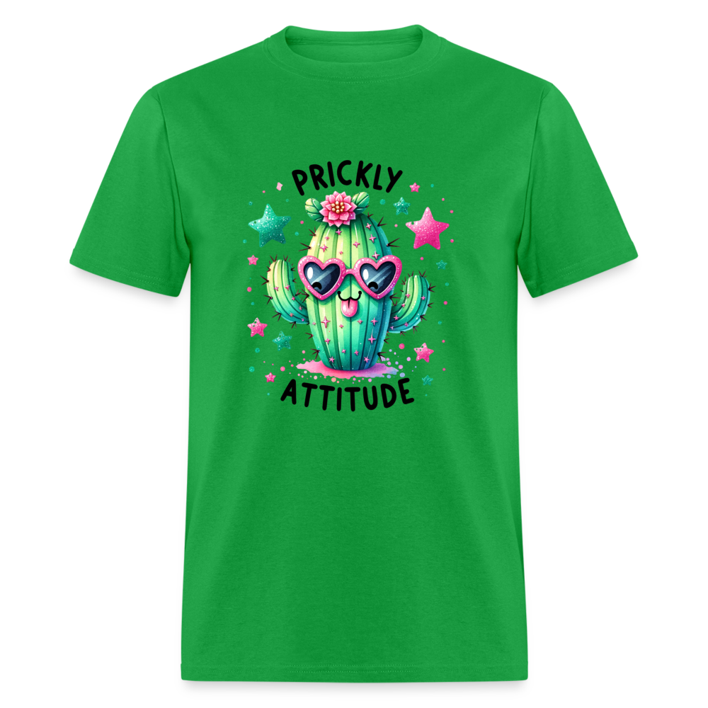 Prickly Attitude T-Shirt (Cactus) - bright green