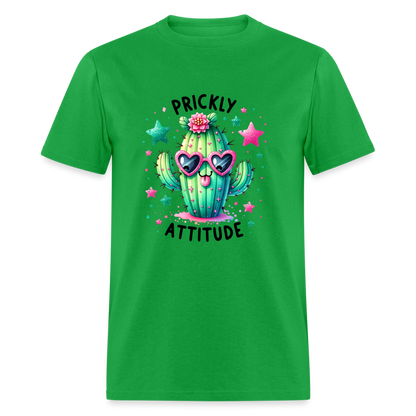 Prickly Attitude T-Shirt (Cactus) - bright green