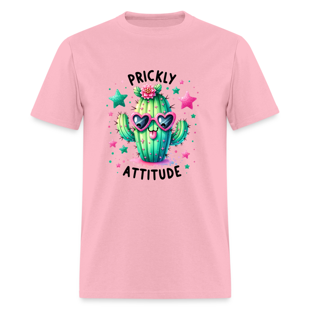 Prickly Attitude T-Shirt (Cactus) - pink