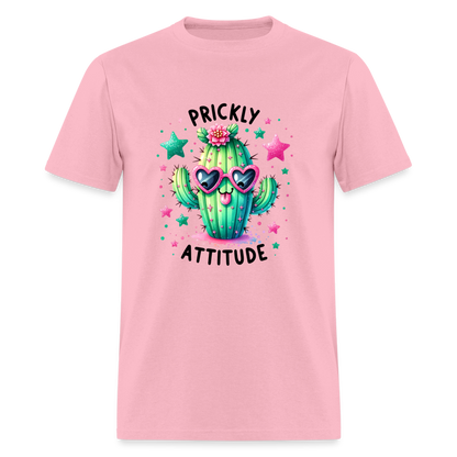 Prickly Attitude T-Shirt (Cactus) - pink