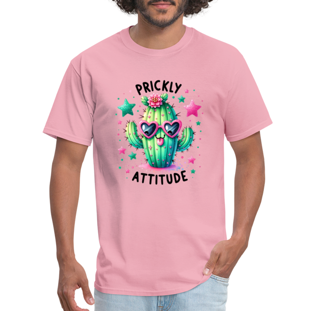 Prickly Attitude T-Shirt (Cactus) - pink