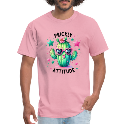 Prickly Attitude T-Shirt (Cactus) - pink