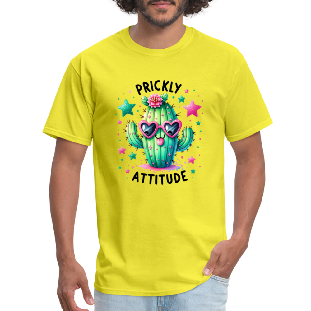 Prickly Attitude T-Shirt (Cactus) - yellow