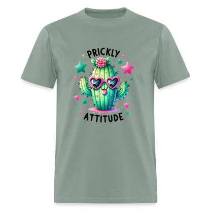 Prickly Attitude T-Shirt (Cactus) - sage