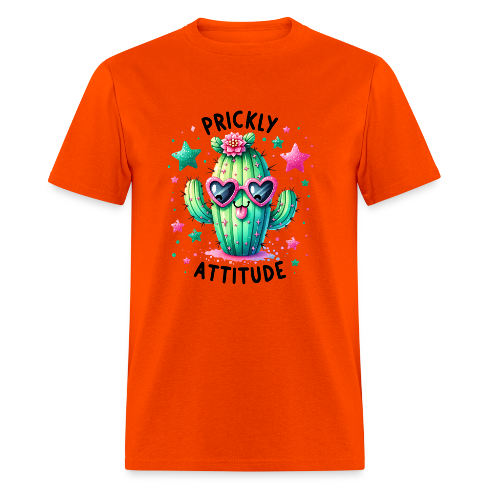 Prickly Attitude T-Shirt (Cactus) - orange