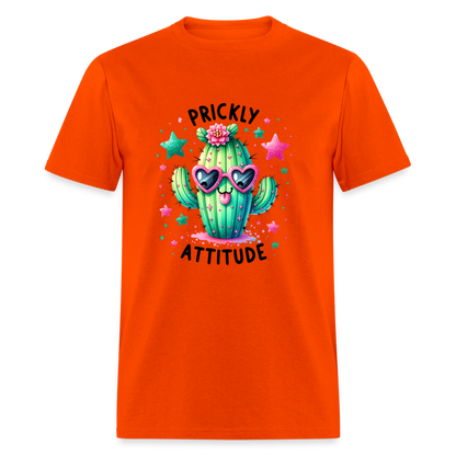 Prickly Attitude T-Shirt (Cactus) - orange