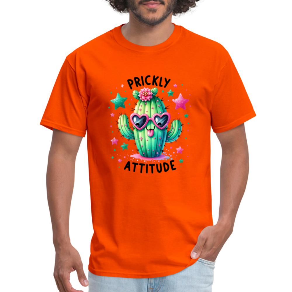 Prickly Attitude T-Shirt (Cactus) - orange