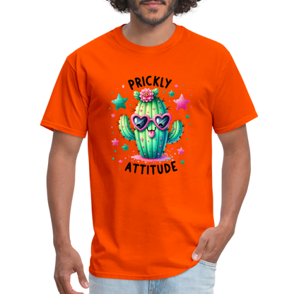 Prickly Attitude T-Shirt (Cactus) - orange