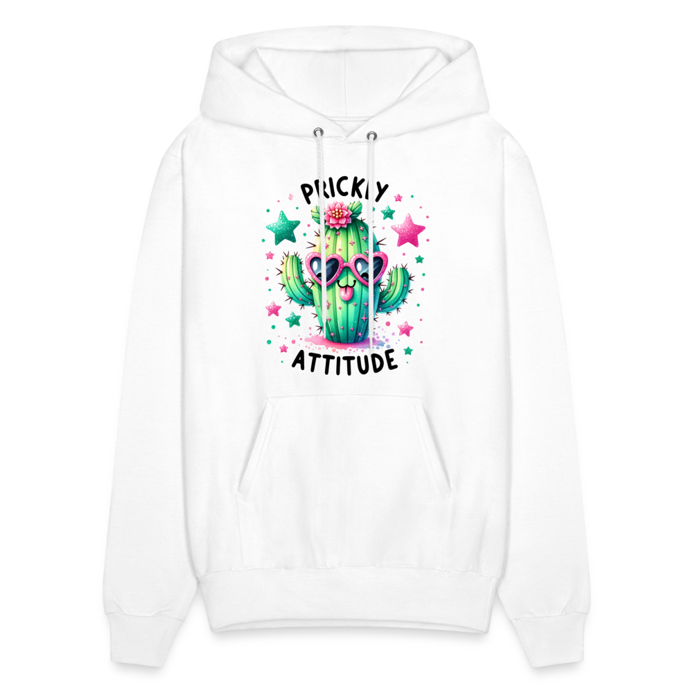 Prickly Attitude Hoodie (Cactus) - white
