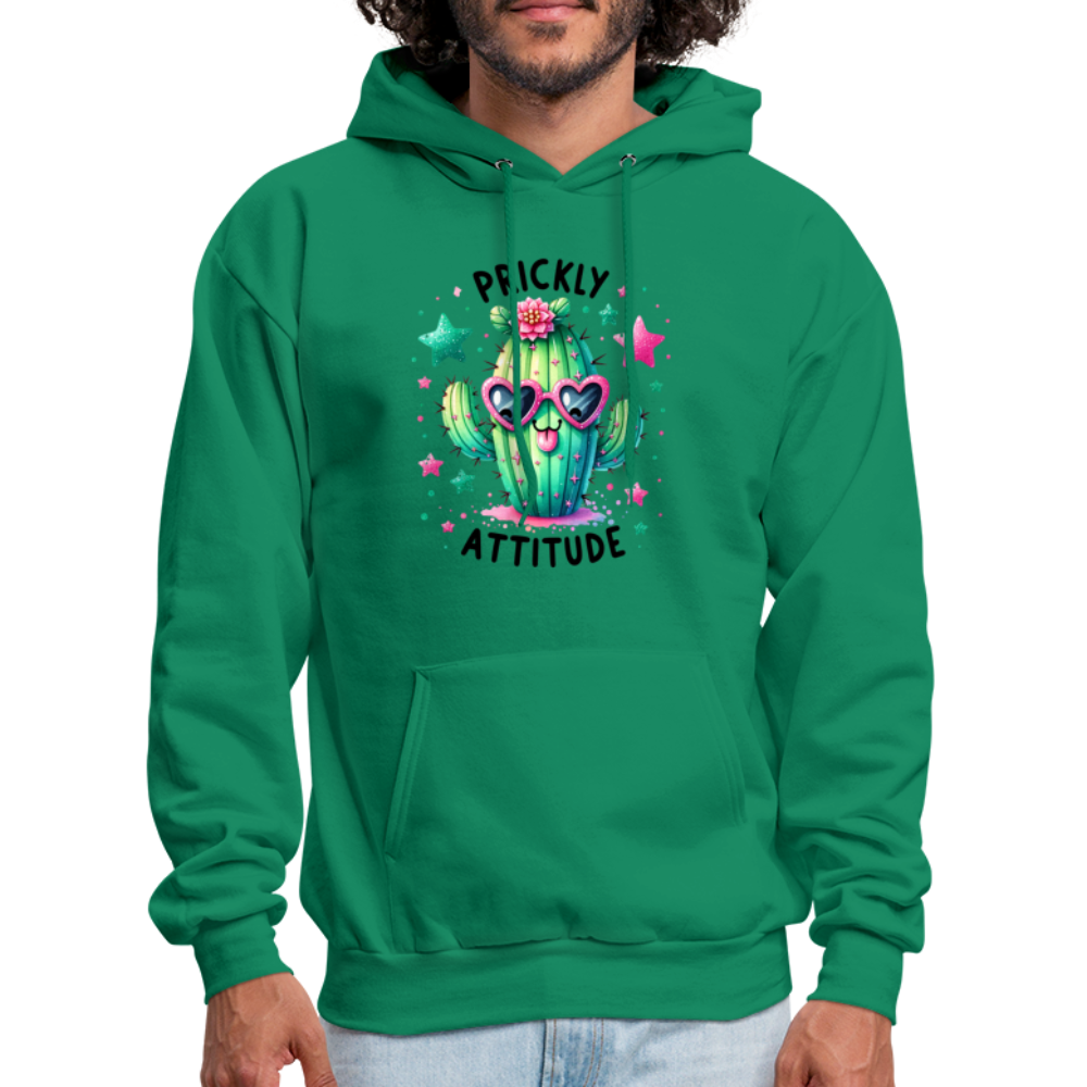Prickly Attitude Hoodie (Cactus) - kelly green