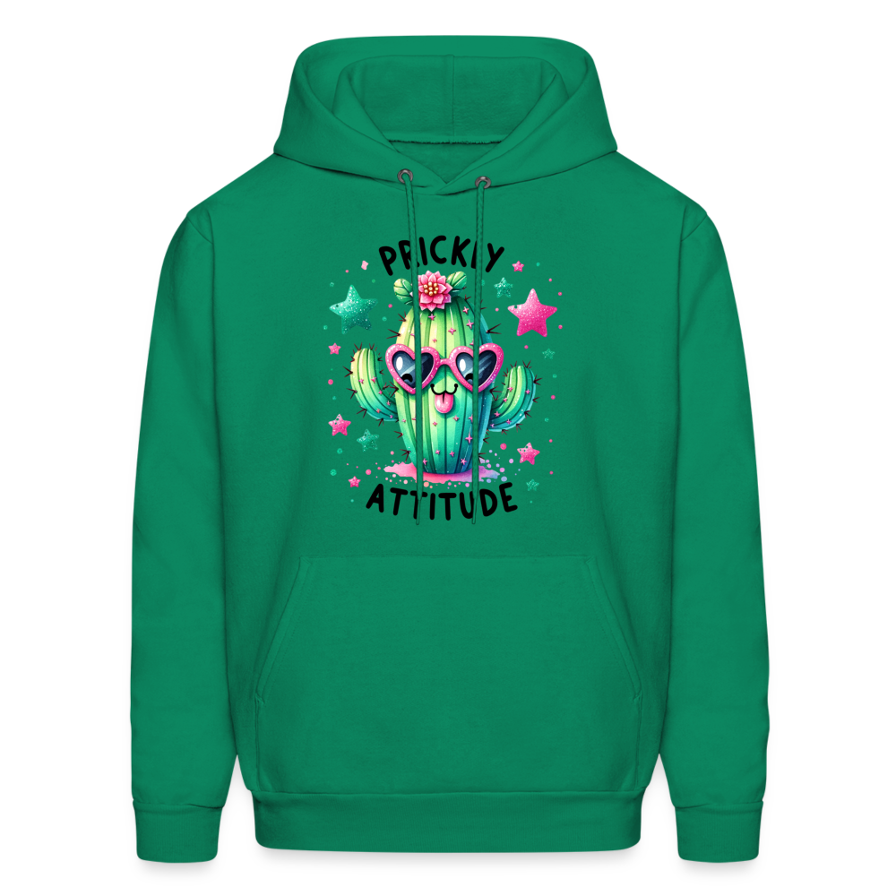 Prickly Attitude Hoodie (Cactus) - kelly green