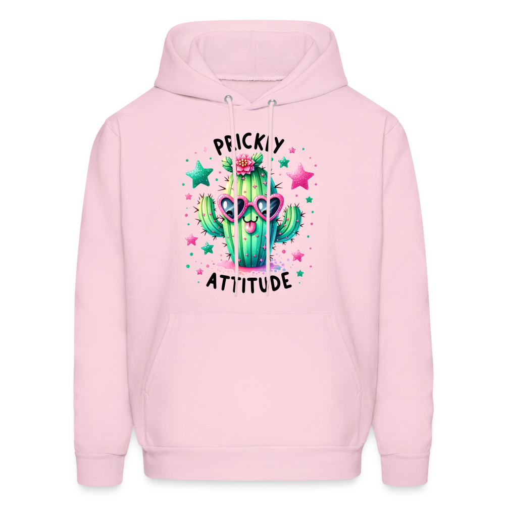 Prickly Attitude Hoodie (Cactus) - pale pink