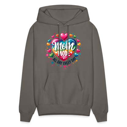 Mom Mode all Day Every Day Hoodie - asphalt gray