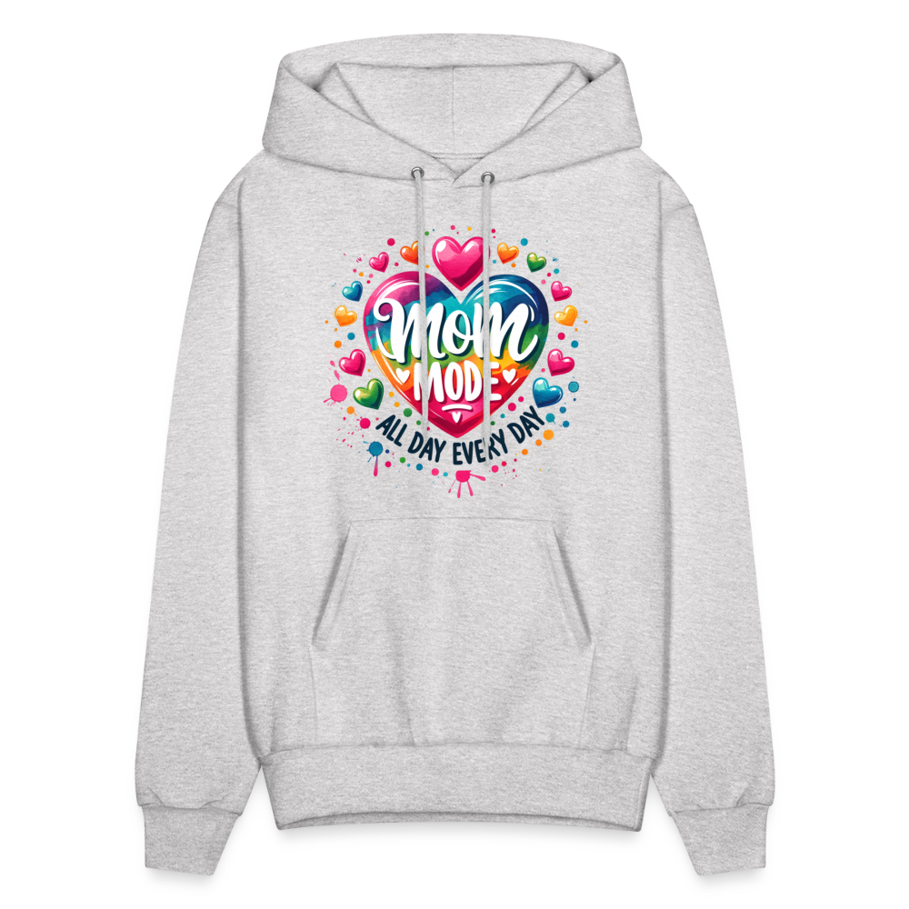 Mom Mode all Day Every Day Hoodie - ash 