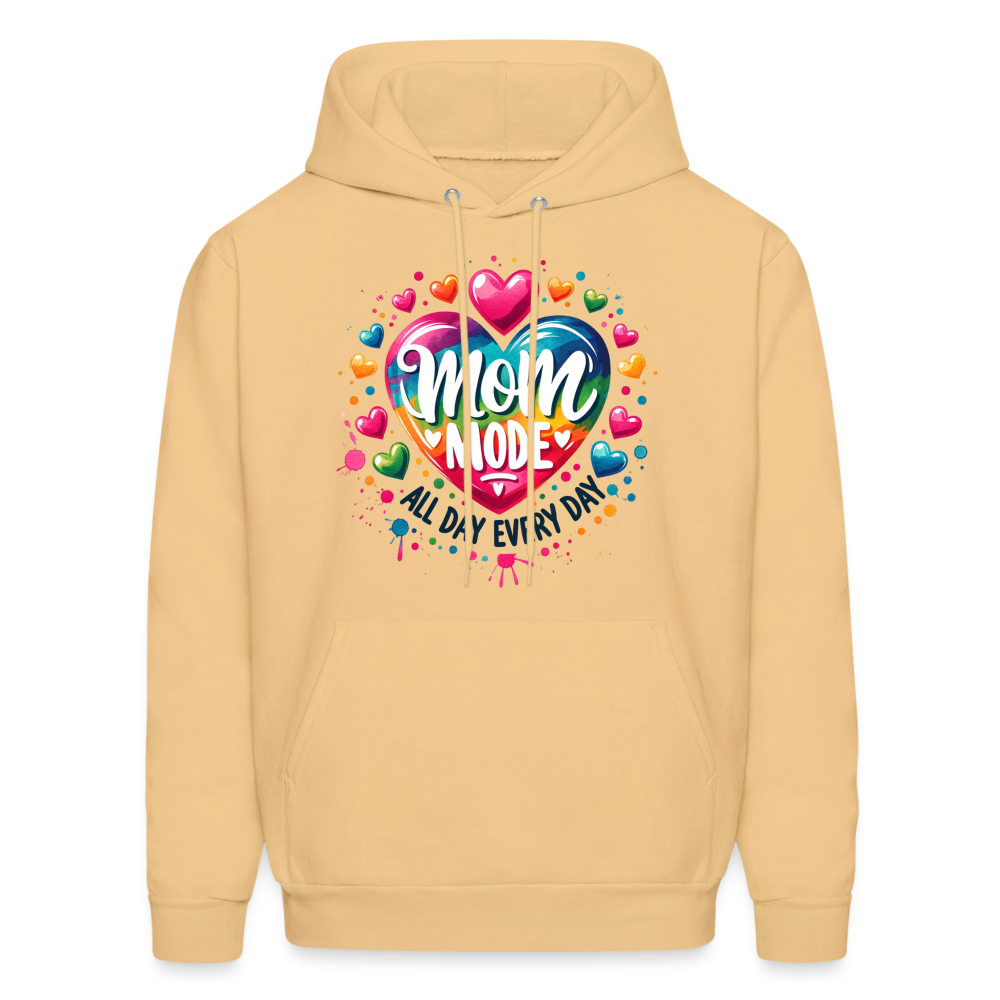 Mom Mode all Day Every Day Hoodie - light yellow