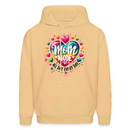 Mom Mode all Day Every Day Hoodie - light yellow