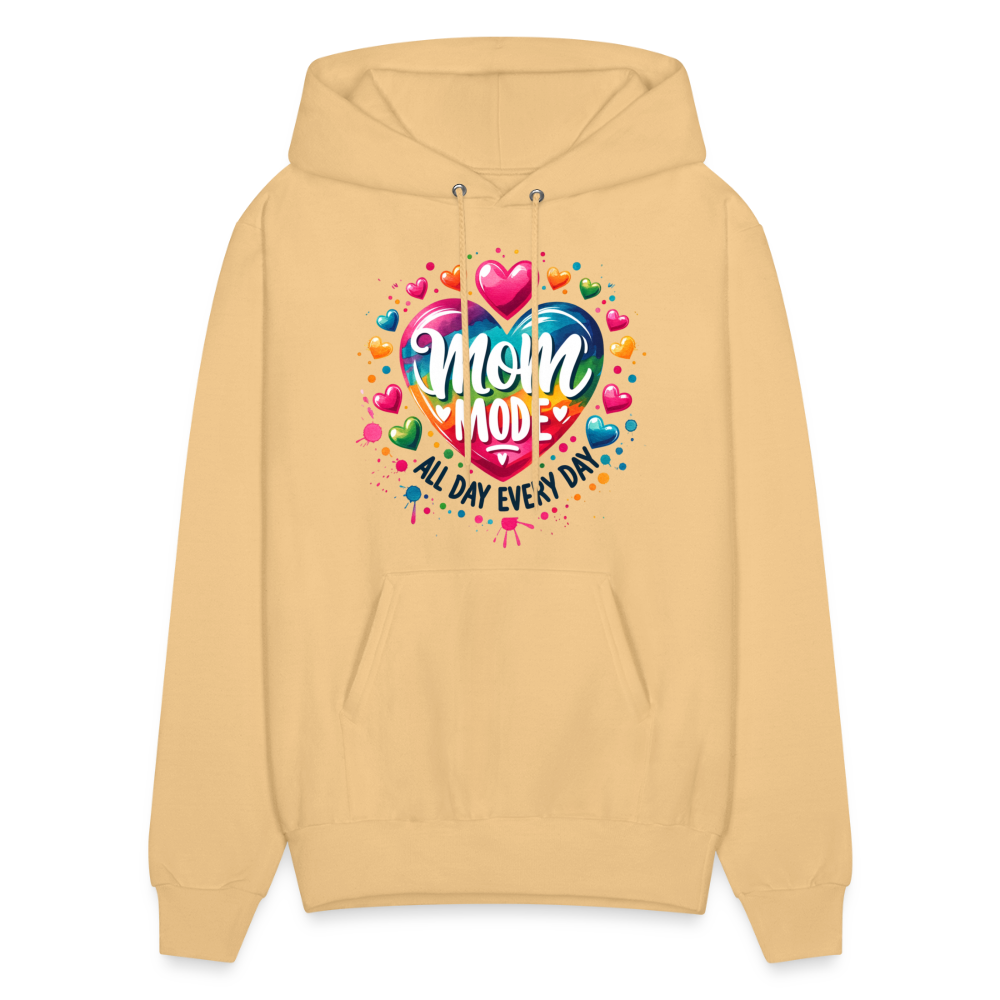 Mom Mode all Day Every Day Hoodie - light yellow