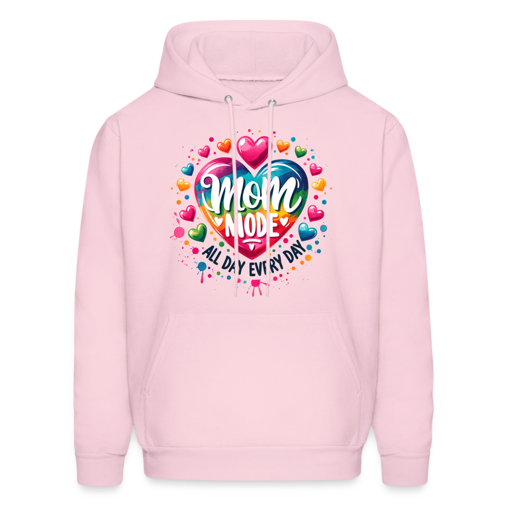 Mom Mode all Day Every Day Hoodie - pale pink