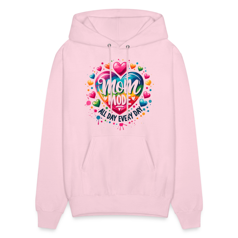 Mom Mode all Day Every Day Hoodie - pale pink