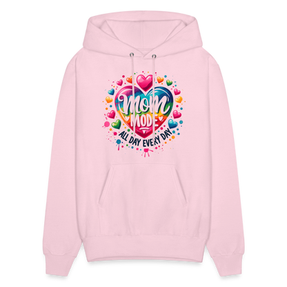 Mom Mode all Day Every Day Hoodie - pale pink