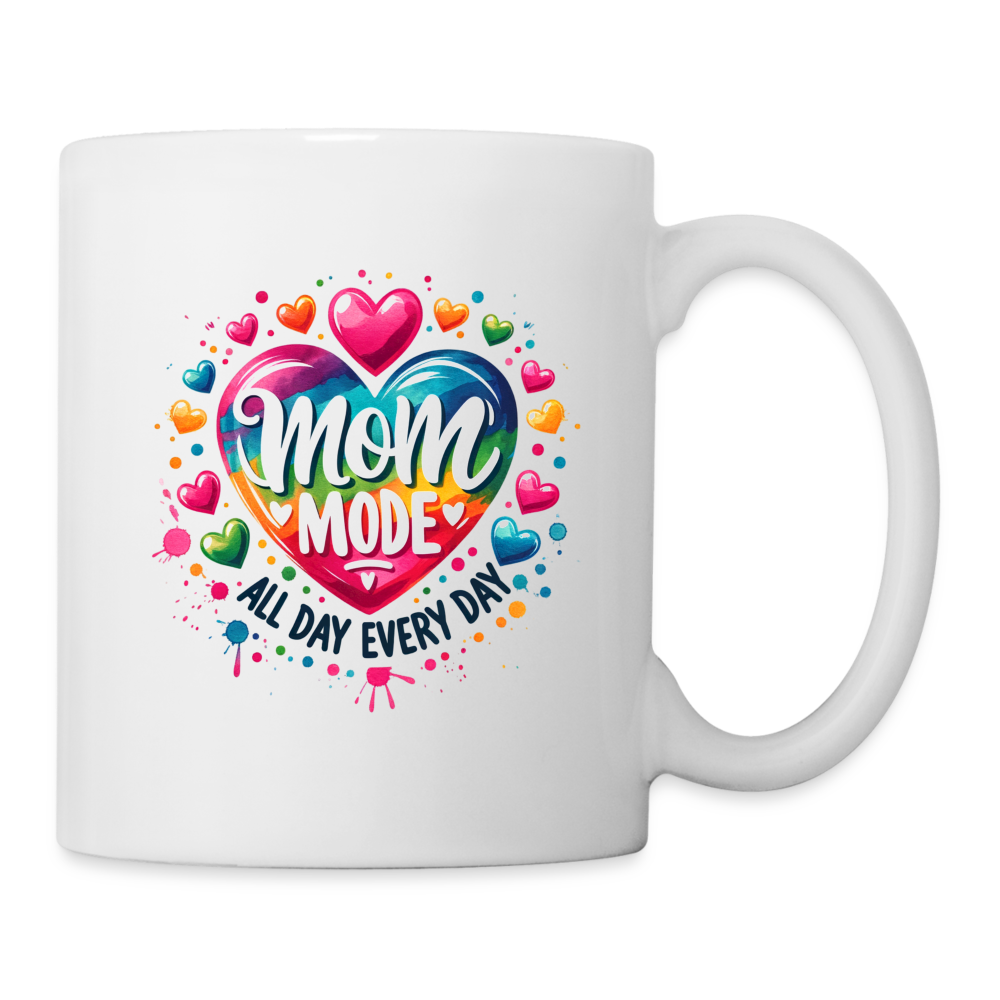 Mom Mode All Day Every Day Coffee Mug - white