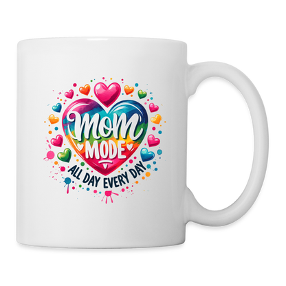 Mom Mode All Day Every Day Coffee Mug - white