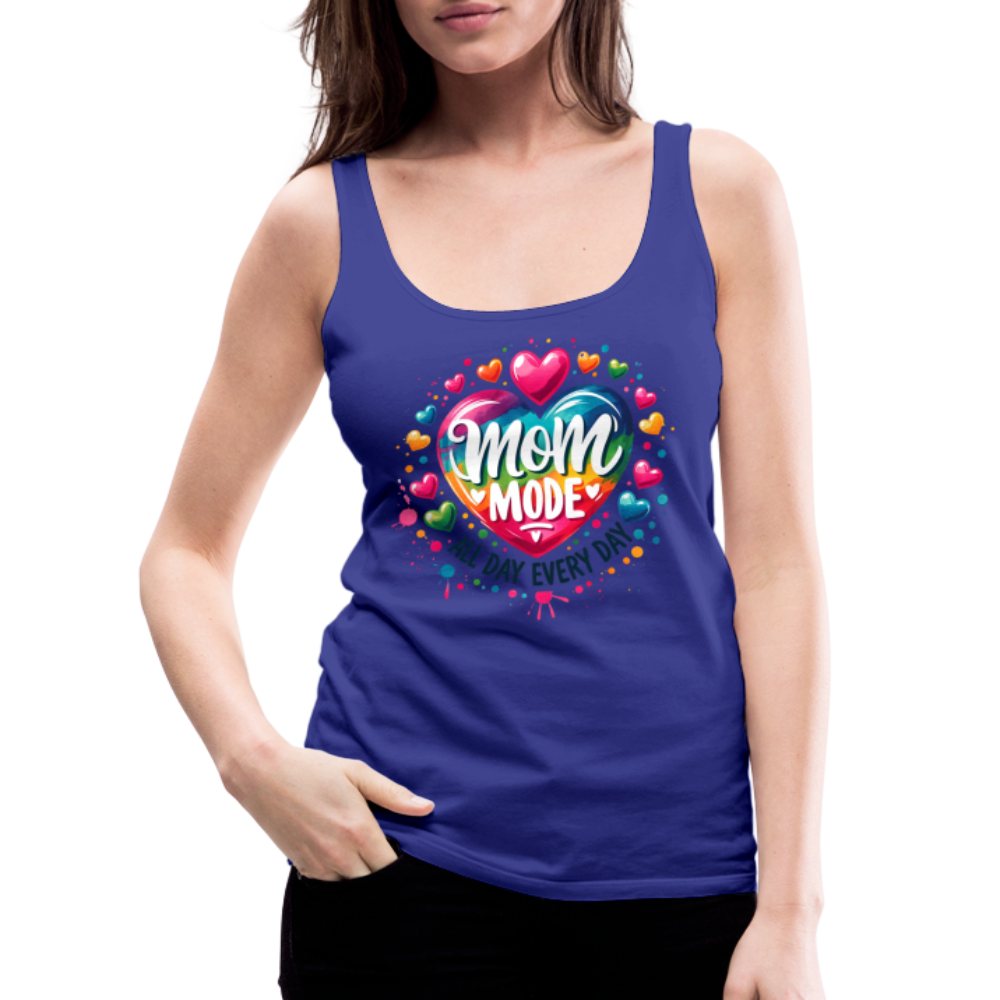 Mom Mode All Day Every Day Women’s Premium Tank Top - royal blue
