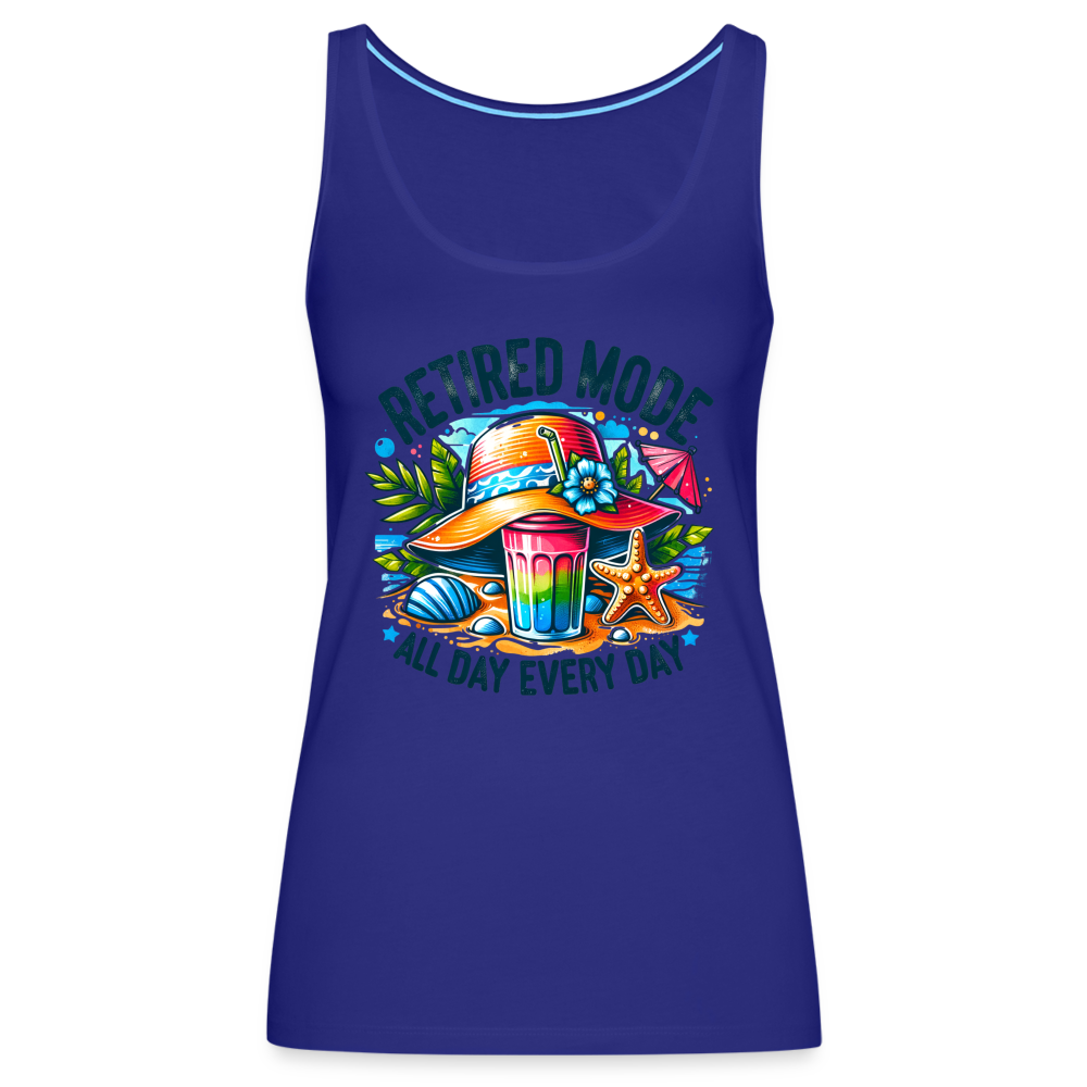 Retired Mode Women’s Premium Tank Top (All Day Every Day) - royal blue