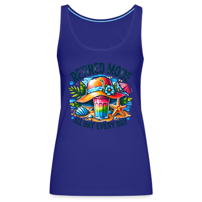 Retired Mode Women’s Premium Tank Top (All Day Every Day) - royal blue