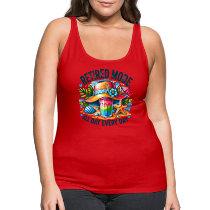 Retired Mode Women’s Premium Tank Top (All Day Every Day) - red