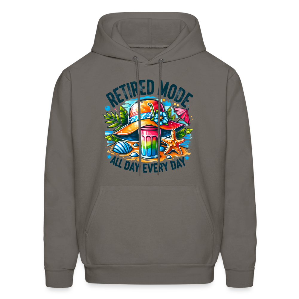 Retired Mode Hoodie (All Day Every Day) - asphalt gray