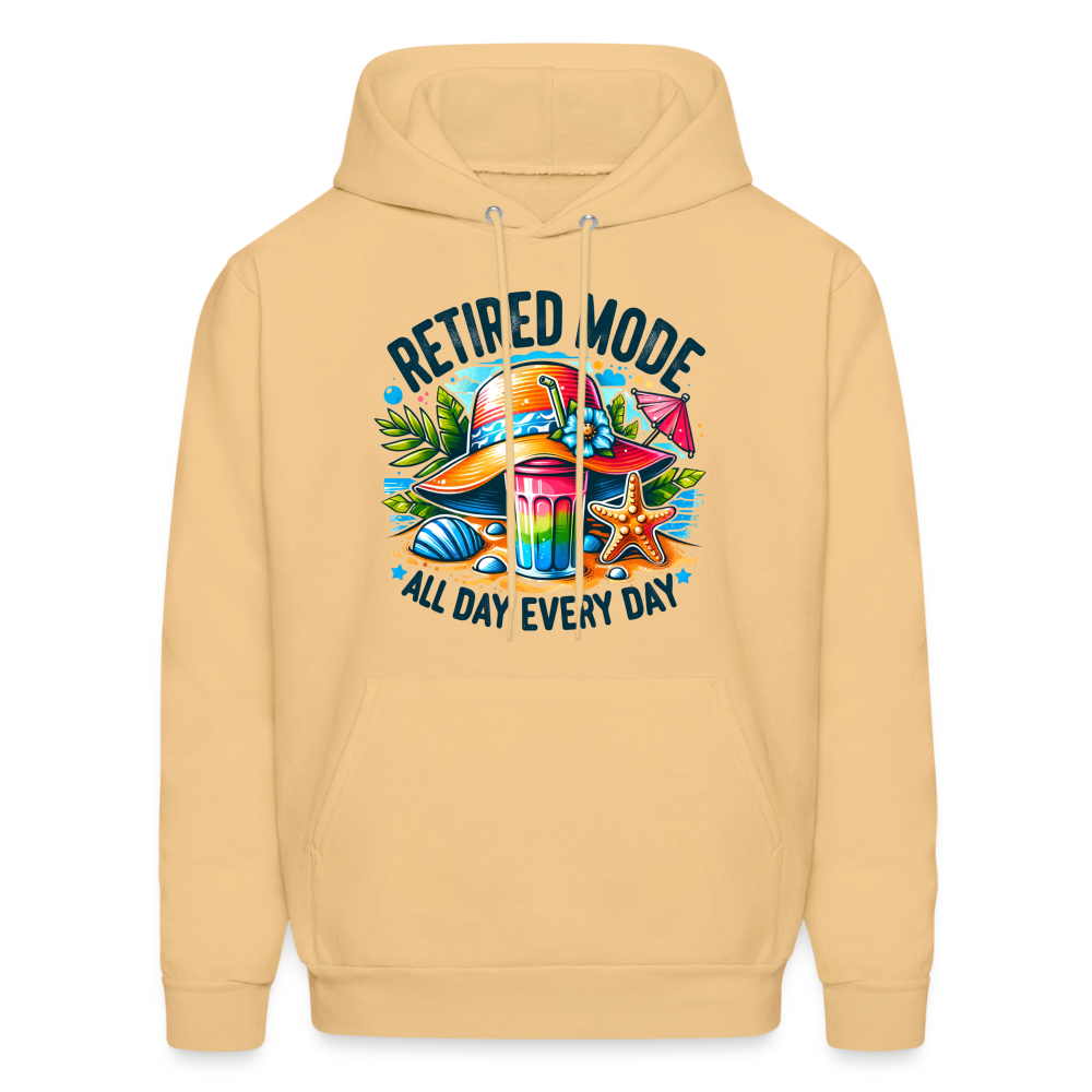 Retired Mode Hoodie (All Day Every Day) - light yellow