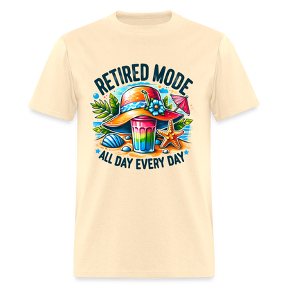 Retired Mode T-Shirt (All Day Every Day) - natural