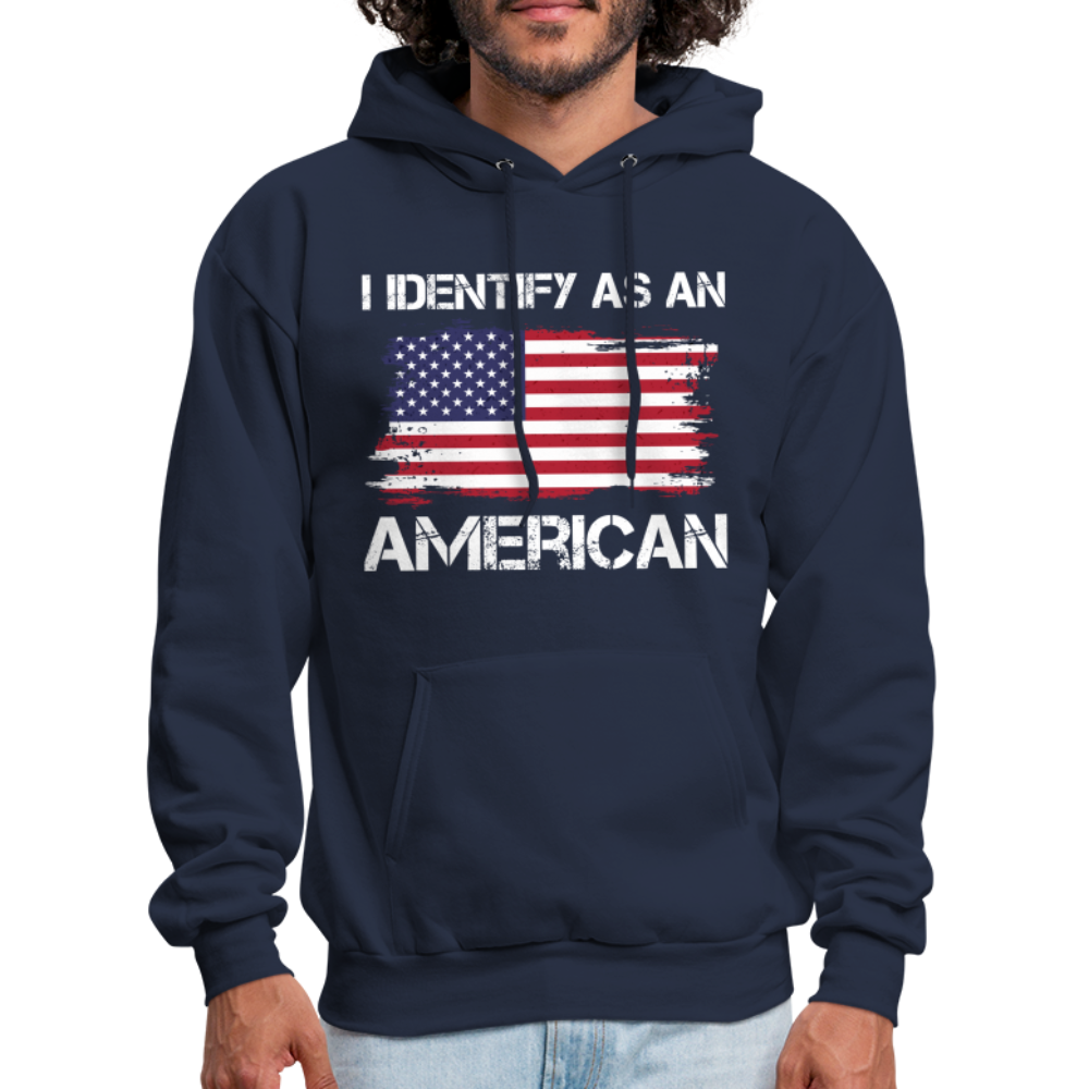 I Identify as an American Hoodie - navy