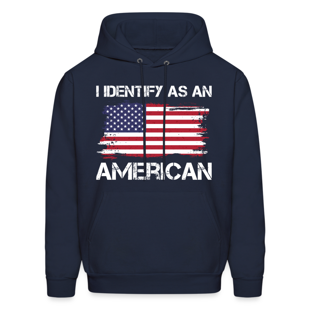 I Identify as an American Hoodie - navy