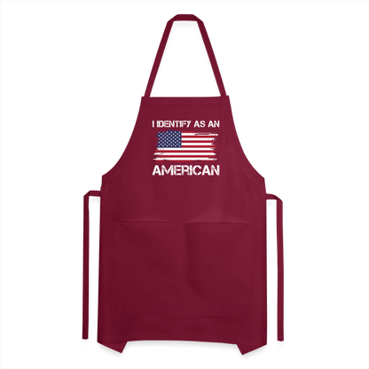 Adjustable Apron - burgundy