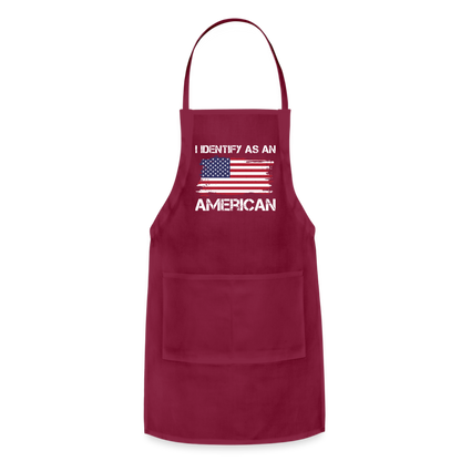 Adjustable Apron - burgundy